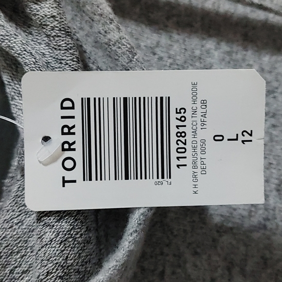 Torrid Grey Long Sleeve Sweatshirt - Picture 3 of 3